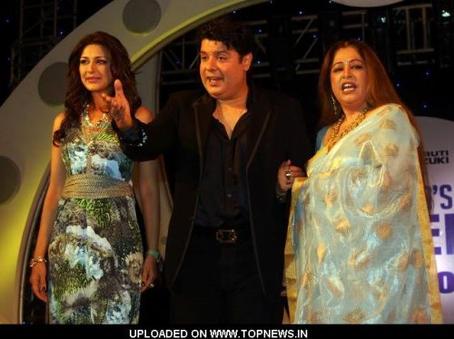 Sonali Bendre, Sajid Khan  and Kiran Kher at  Press Conference of New Reality Show-India's Got Talent Khoj-2